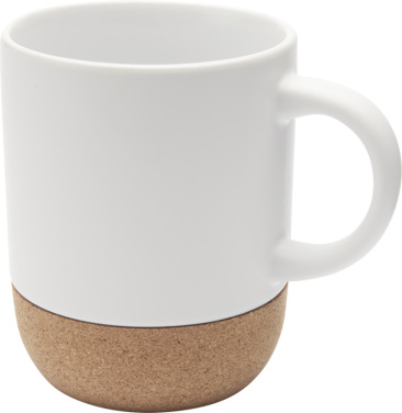 Logotrade advertising products photo of: Billie 300 ml ceramic mug with cork details and matt finish