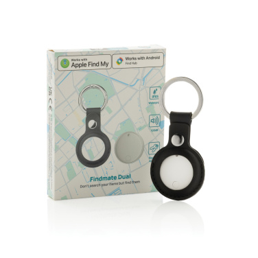 Logo trade advertising product photo of: Findmate Dual RCS recycled plastic item finder IPX 5