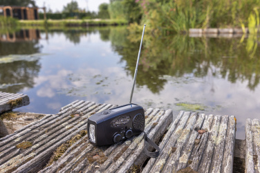 Logo trade promotional giveaway photo of: RescueWave RCS recycled plastic emergency radio