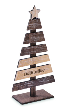 Logo trade promotional giveaways picture of: Wooden Christmas tree