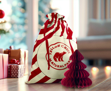 Logo trade promotional product photo of: Large Santa cotton bag