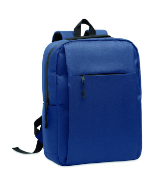 Logo trade promotional item photo of: Slim 15 inch laptop backpack made of 600D RPET polyester with a 210D lining and customizable printing