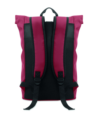 Logo trade promotional product photo of: Laptop 15" roll top PU backpack