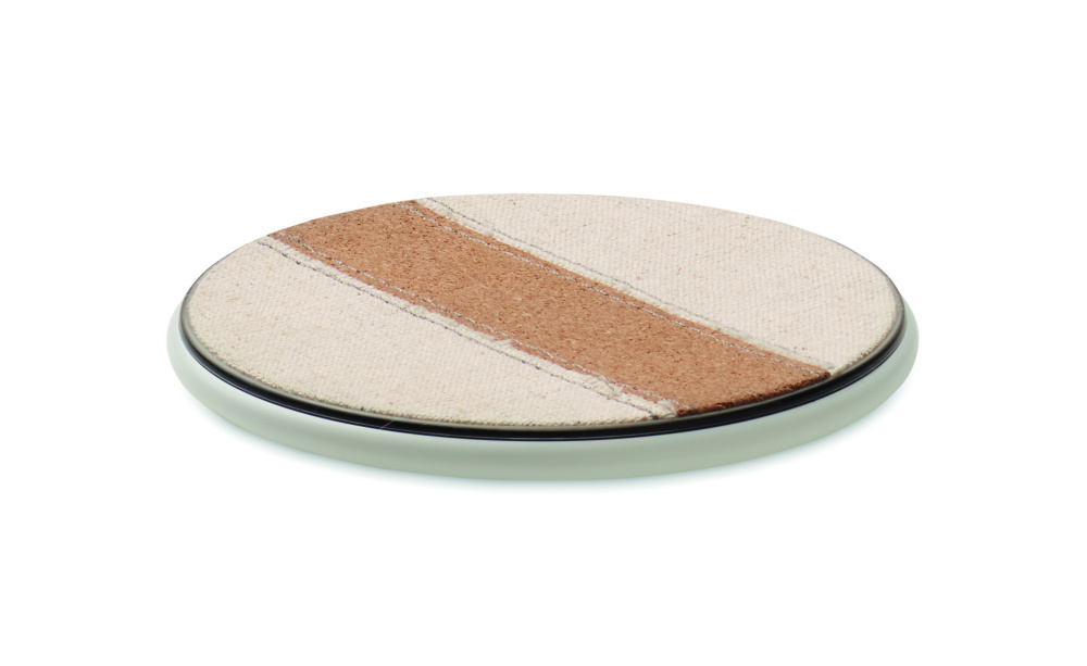 Logotrade promotional product picture of: Cork wireless charger 15W