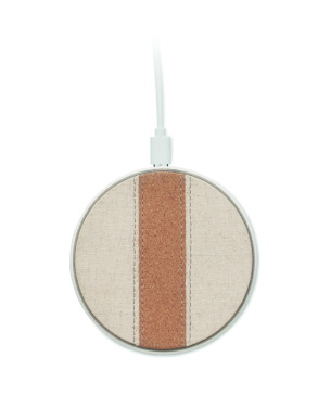 Logotrade promotional giveaways photo of: Cork wireless charger 15W