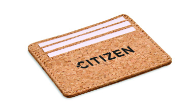Logo trade promotional merchandise photo of: Cork cardholder with RFID
