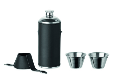 Logo trade promotional product photo of: Hip flask with shot cups