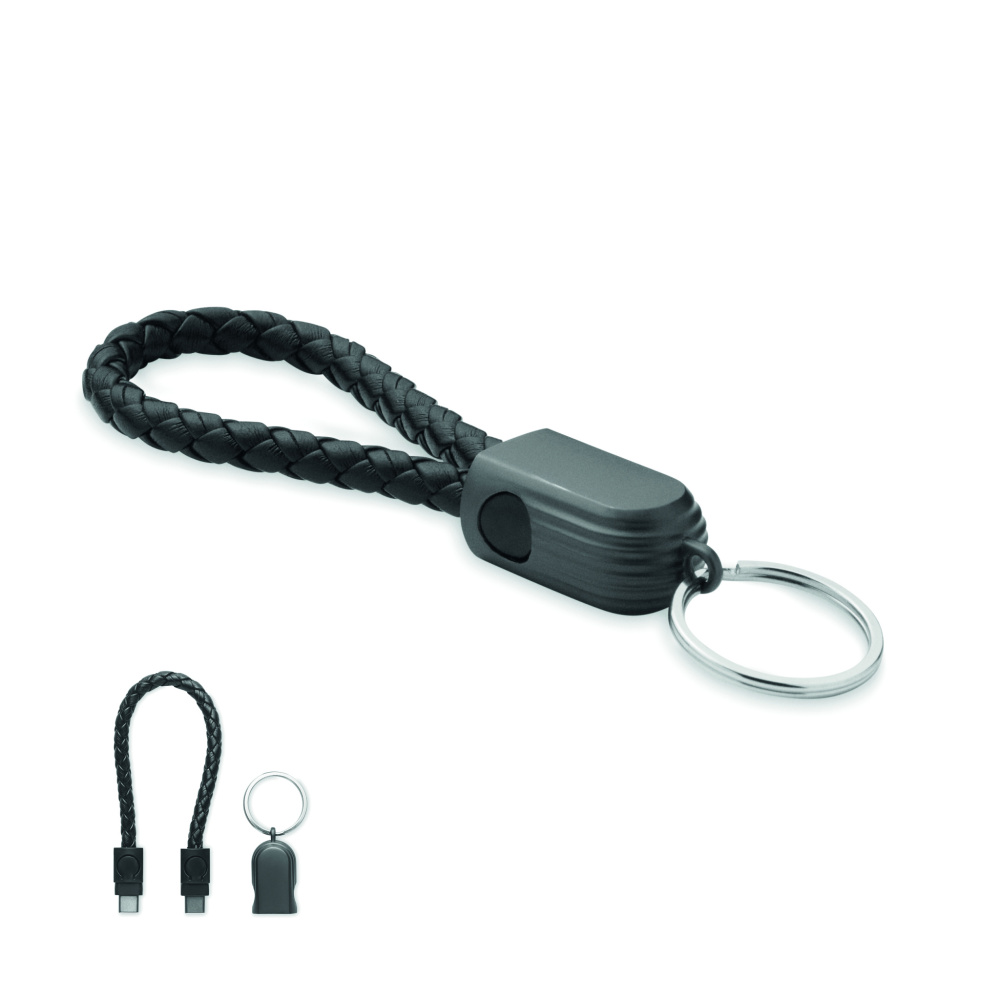 Logotrade corporate gift picture of: Key ring loop cable type-C