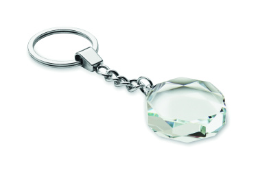 Logotrade promotional gift picture of: Glass round award key ring