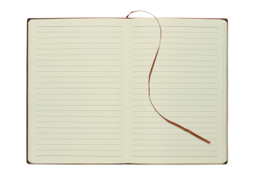 Logo trade promotional product photo of: A5 notebook in smokey PU