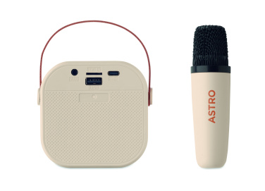 Logo trade promotional giveaways image of: Karaoke set speaker