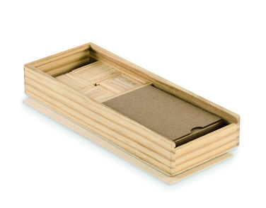 Logo trade promotional items image of: Domino and cards set