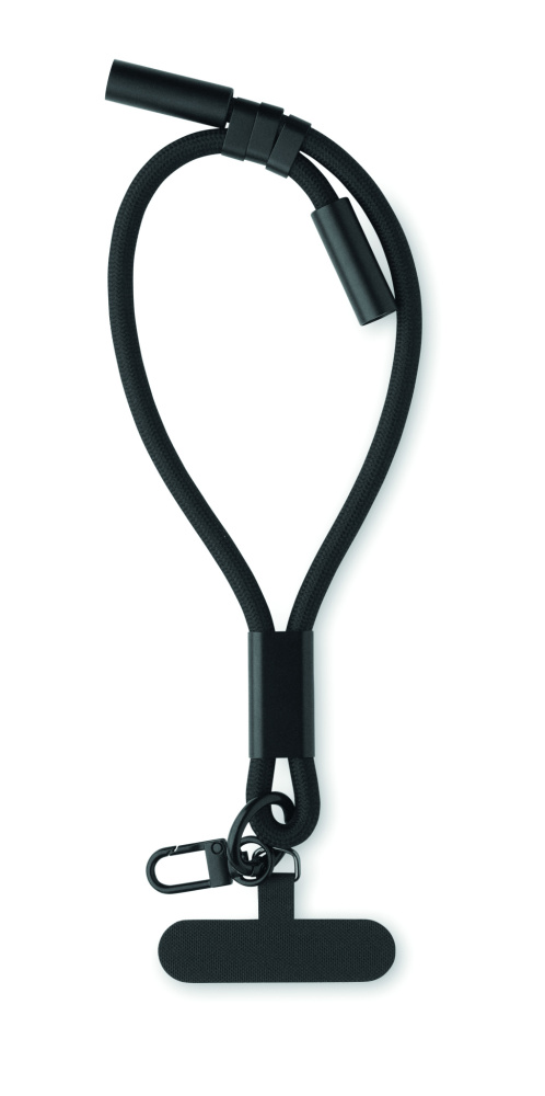 Logo trade promotional merchandise picture of: Charging phone wrist strap 60W