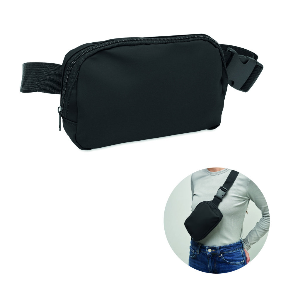 Logo trade promotional merchandise picture of: Waist bag in 210D polyester