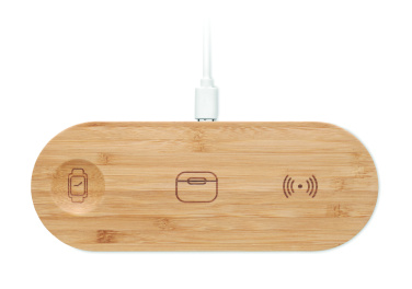 Logo trade advertising products image of: 3 in 1 15W wireless charger