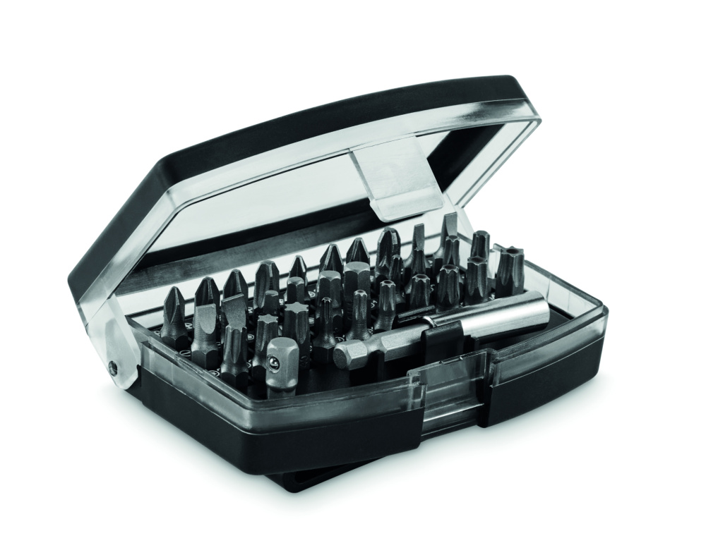 Logo trade promotional gifts picture of: 32 pcs screwdriver bit set