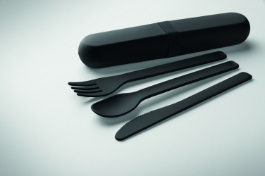 Logotrade promotional items photo of: Cutlery set and case in PLA