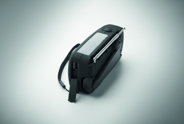 Logo trade promotional items image of: Portable radio SOS with LED torch