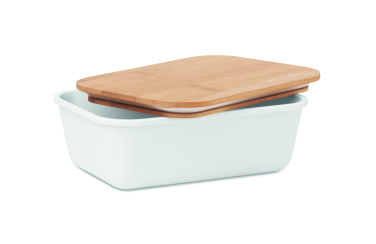 Logo trade promotional items image of: Lunch box with bamboo lid