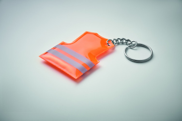 Logo trade promotional merchandise photo of: Key ring with reflecting vest Jekabpils