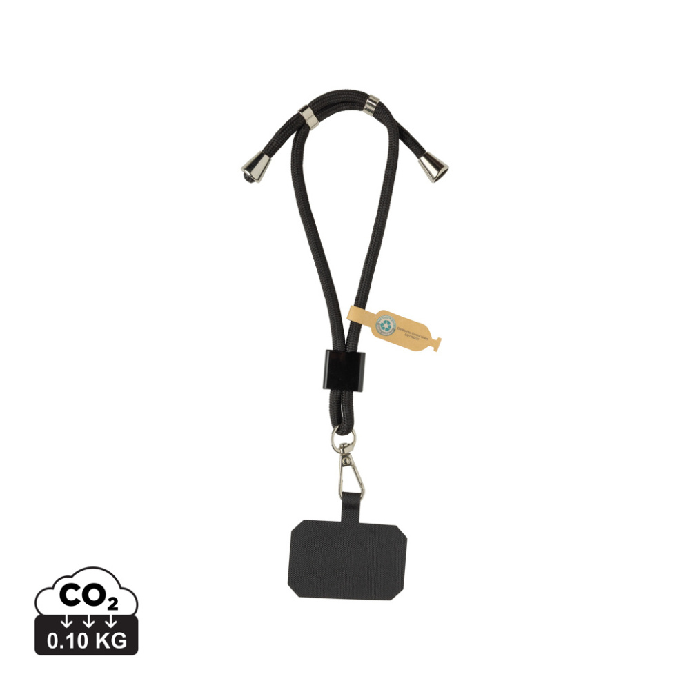 Logo trade promotional merchandise picture of: CarryLoop RCS recycled PET adjustable phone holder wristlet