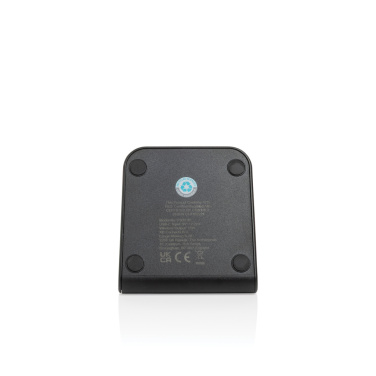 Logotrade promotional giveaways photo of: VoltPerch RCS recycled plastic 15W magnetic wireless charger