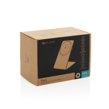 Logotrade promotional merchandise picture of: Terra aluminium 15W magnetic wireless charging phone stand