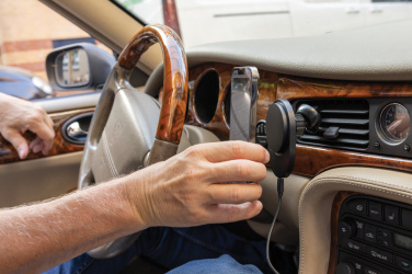 Logo trade advertising product photo of: PowerCruze RCS rplastic 15W magnetic charging car holder