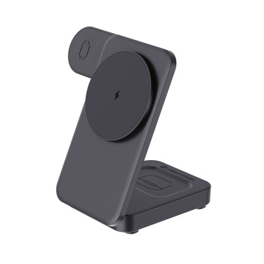 Logo trade business gift photo of: Urban Vitamin Arcadia RCS rplastic 15W 3in1 magnetic charger