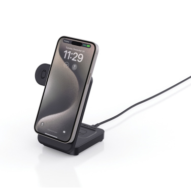 Logo trade promotional products image of: Urban Vitamin Arcadia RCS rplastic 15W 3in1 magnetic charger