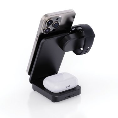 Logo trade promotional giveaway photo of: Urban Vitamin Arcadia RCS rplastic 15W 3in1 magnetic charger