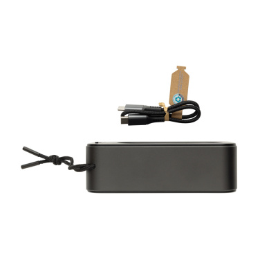 Logotrade promotional items photo of: Swiss Peak RCS recycled aluminium 10W bass speaker