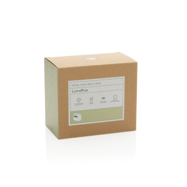 Logo trade advertising products image of: LumaRise RCS reycled plastic white noise alarm clock