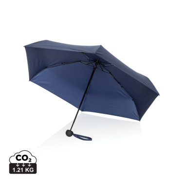 Logo trade promotional gift photo of: 19.5" Aware™ RPET super mini manual 190T Pongee umbrella