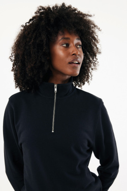 Logo trade promotional gift photo of: IQONIQ Elgon recycled cotton quarter zip sweater