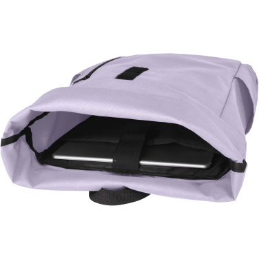 Logotrade promotional merchandise image of: Byron 15.6" GRS RPET roll-top backpack 18L