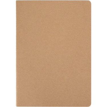 Logo trade promotional giveaways image of: Slyk A5 kraft cahier notebook with dotted pages