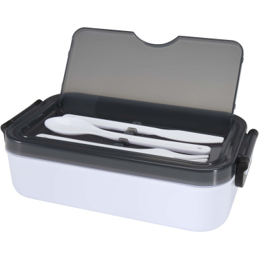Logo trade promotional giveaways picture of: Snappy lunch box and cutlery set