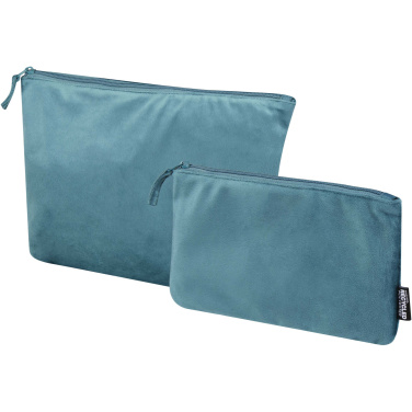 Logo trade advertising products image of: Swift GRS recycled velvet toiletry bag set