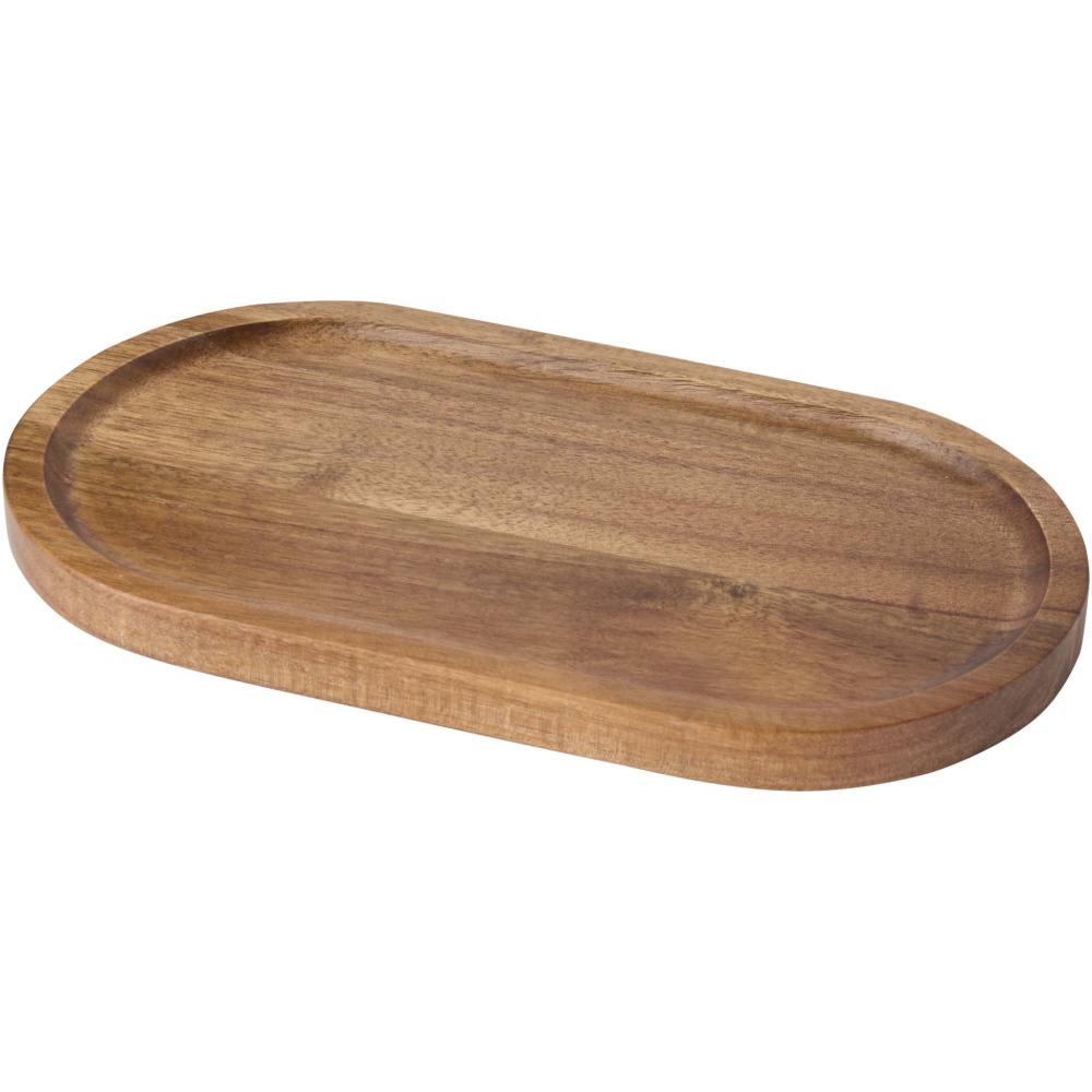 Logo trade business gifts image of: Edge acacia wood serving tray