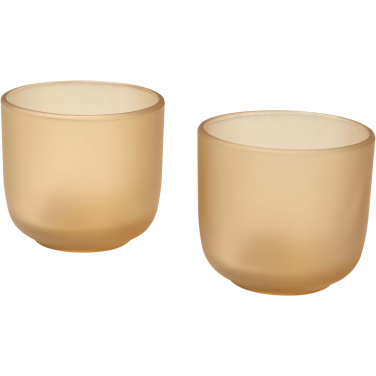 Logo trade business gift photo of: Male 200 ml glass cups - set of 2