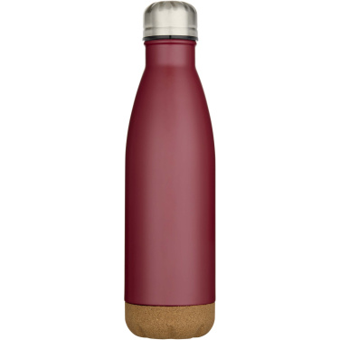 Logotrade promotional gift picture of: Cove 500 ml double wall vacuum insulated stainless steel water bottle with cork details