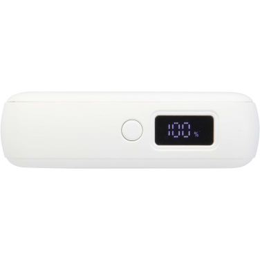 Logo trade promotional giveaways picture of: Acrux 10.000 mAh 35W tablet power bank with built in Type-C cable - made from recycled plastic