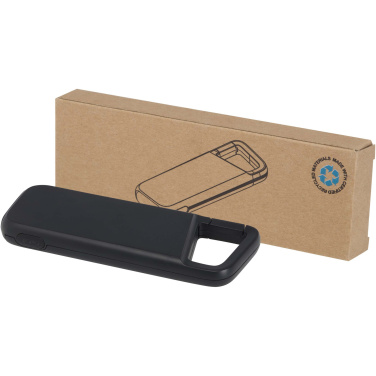 Logotrade promotional merchandise photo of: Alkes 5000 mAh 12W recycled plastic water resistant power bank with carabiner