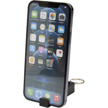 Logotrade promotional giveaway image of: Aggia recycled plastic phone stand with fidget toy
