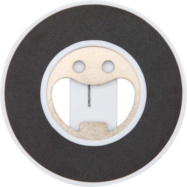 Logotrade promotional products photo of: Ain recycled plastic magnetic phone stand with bottle opener 