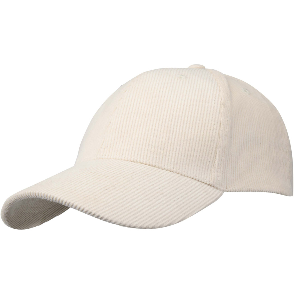 Logo trade promotional products picture of: Hutton 6 panel recycled corduroy cap