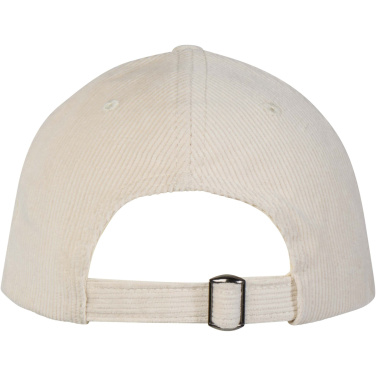 Logo trade promotional giveaways image of: Hutton 6 panel recycled corduroy cap