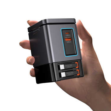 Logotrade advertising product picture of: Urban Vitamin Sacramento 105W GAN charger+retractable cables