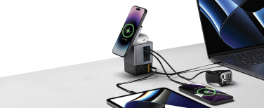 Logotrade promotional merchandise picture of: Urban Vitamin Sacramento 105W GAN charger+retractable cables